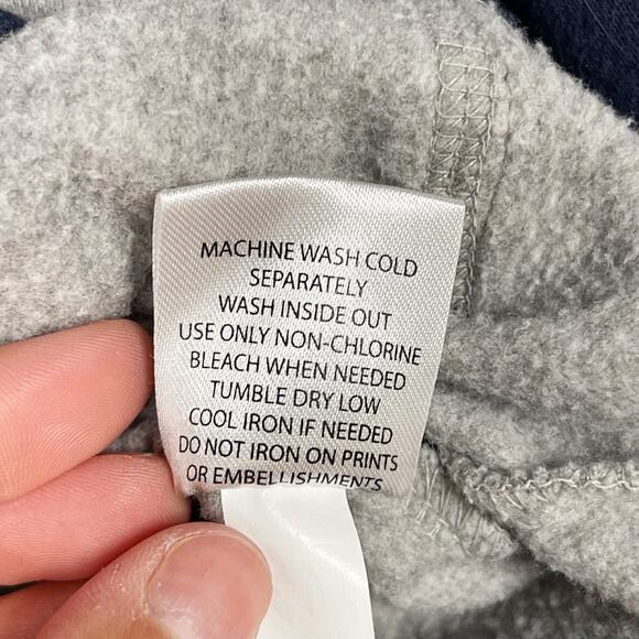 4Her Womens Small Chicago Bears Football Full Zip Sweatshirt Hoodie Gray Blue - Picture 10 of 10